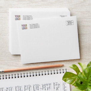 A6 4x6 Invitation Envelopes Custom Logo Address