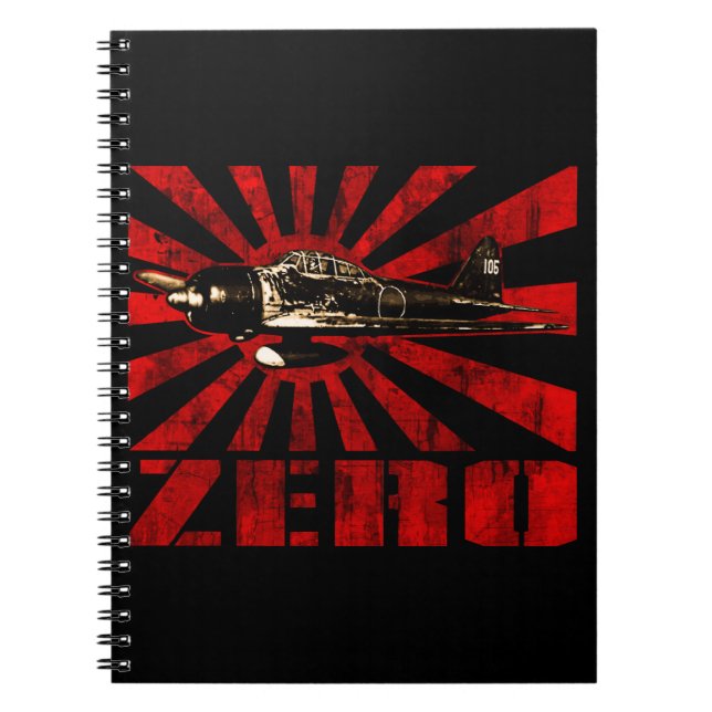 A6M Zero Spiral Notebook (Front)