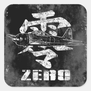 A6M Zero Square Sticker