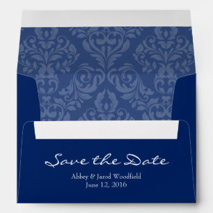 A7 5x7 Navy Blue Save the Date Envelopes