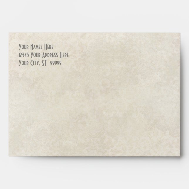 A7 Matching Envelope Ombre Chevron Stripe Zig Zag (Front)