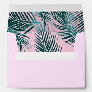 A7 Pink Palm Pink Envelope (7.25" x 5.25")