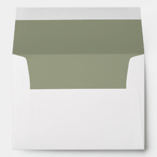 A7 Wedding Envelopes (Sage Green) Return Address