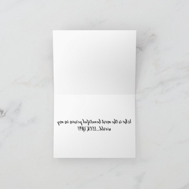 A 108 - Mirror Card -  Beautiful Person (Inside)