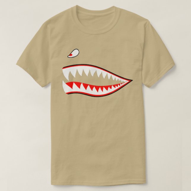 A-10 A10 Thunderbolt II 2 Warthog Shark Teeth Mout T-Shirt (Design Front)