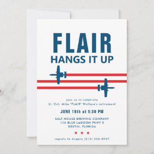 A-10 Attack Fighter Jet Party Invitation