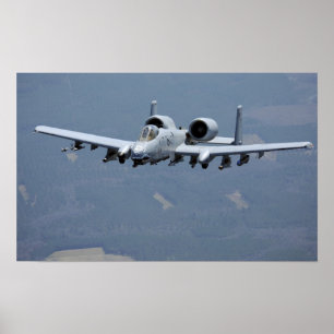 A-10 Thunderbolt II Aircraft Poster