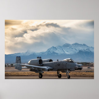 A-10 Thunderbolt II Aircraft Poster