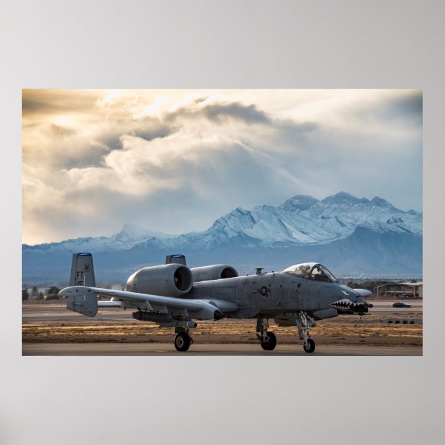 A-10 Thunderbolt II Aircraft Poster (Front)