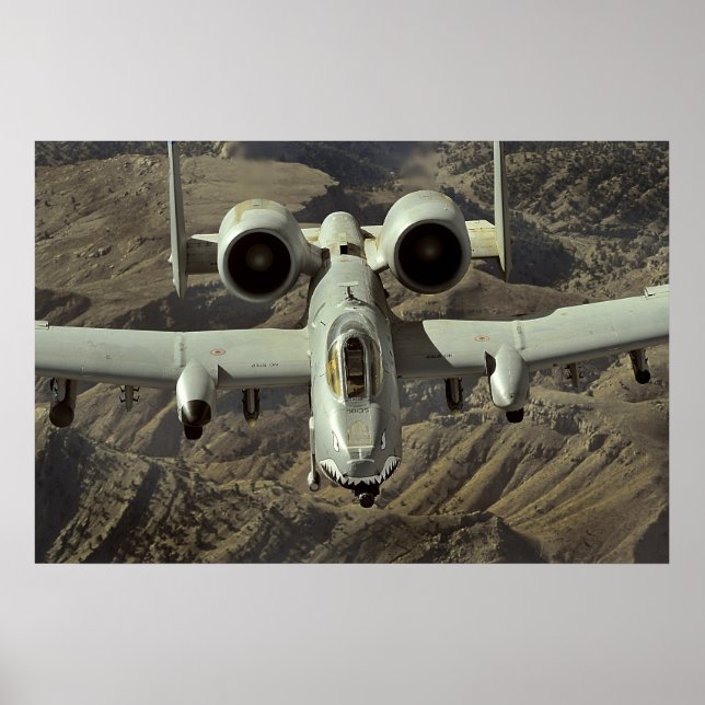 A-10 Thunderbolt II Aircraft Poster (Front)