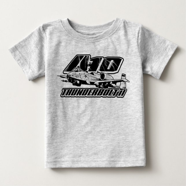 A-10 Thunderbolt II Baby Romper T-Shirt (Front)