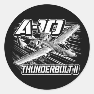 A-10 Thunderbolt II Classic Round Sticker Sticker