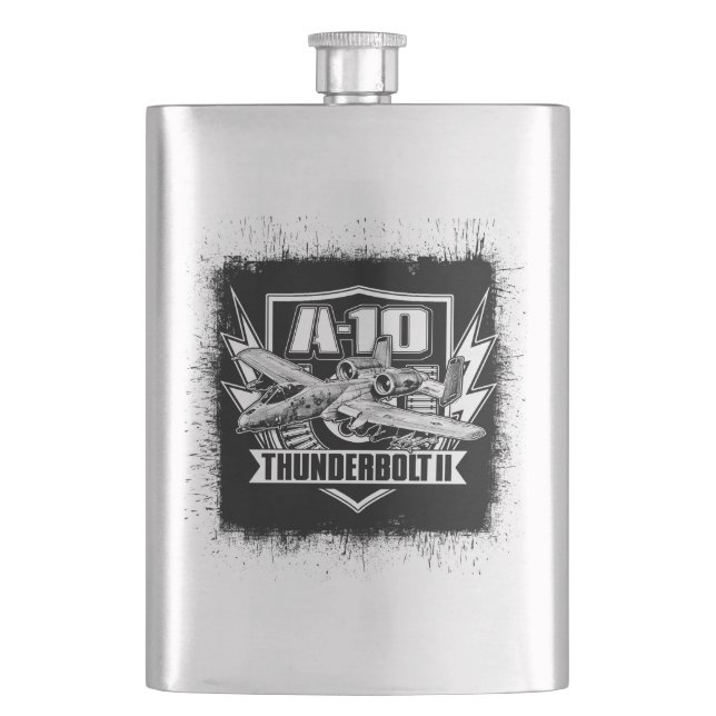 A-10 Thunderbolt II Hip Flask Classic Flask (Front)