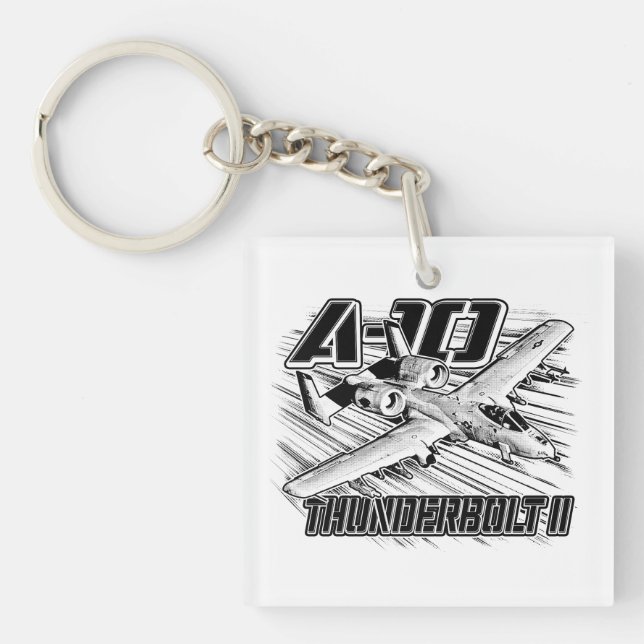 A-10 Thunderbolt II Keychain Acrylic Keychain (Front)