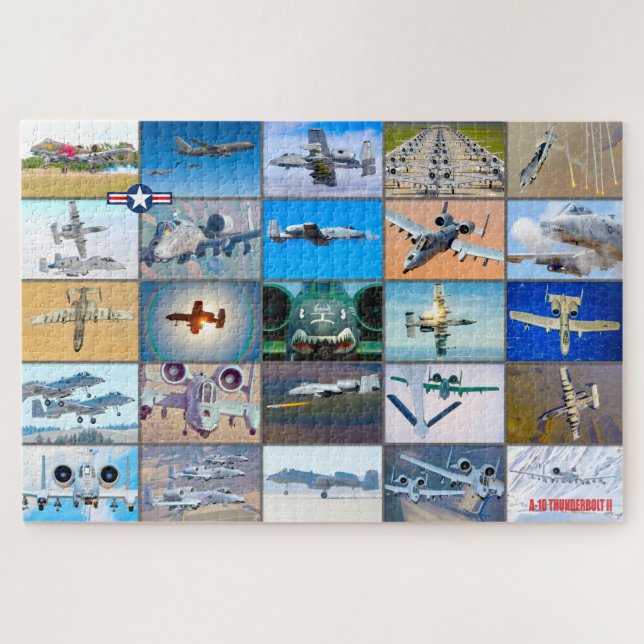 A-10 THUNDERBOLT II “MONTAGE” JIGSAW PUZZLE (Horizontal)