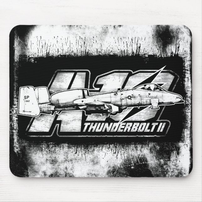 A-10 Thunderbolt II Mouse Pad Mousepad (Front)