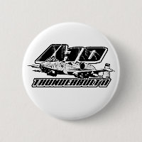 A-10 Thunderbolt II Pinback Button Button