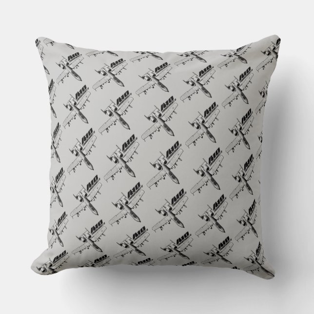 A-10 Thunderbolt II Throw Pillow Throw Pillow (Front)