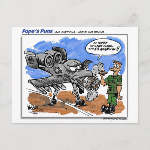 A-10 Warthog Postcard