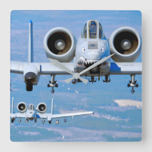 A-10C THUNDERBOLT II SQUARE WALL CLOCK