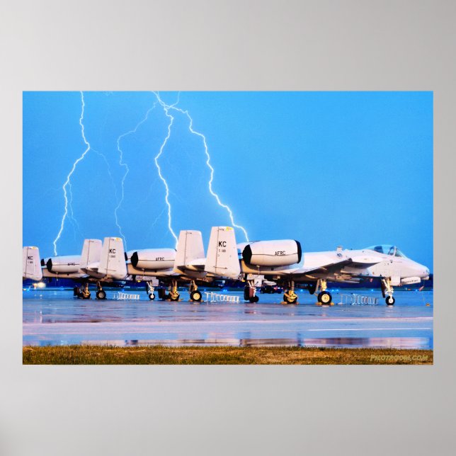 A-10's with Lightning Poster (Front)
