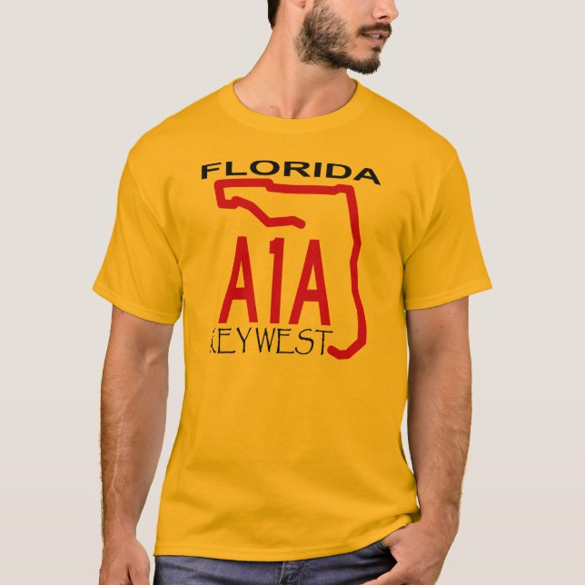 A-1-A Key West light T-Shirt (Front)