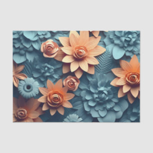 A 3D Flower Series Design 3 Tissue Paper