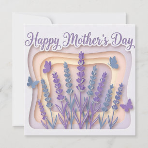 A 3D Papercut Mother's Day Card