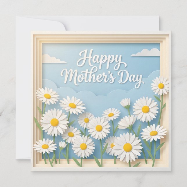 A 3D Papercut Mother's Day Card (Front)