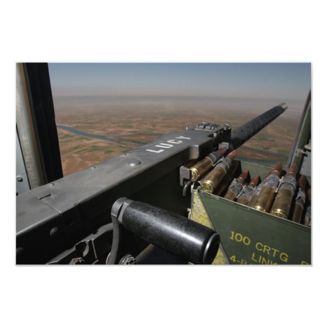 A 50 calibre machine gun photo print (Front)