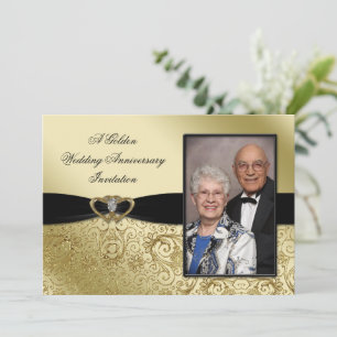 A 50th Wedding Anniversary Photo Invitation