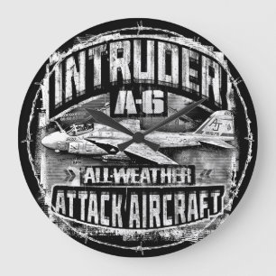 A-6 Intruder Large Clock Acrylic Wall Clock