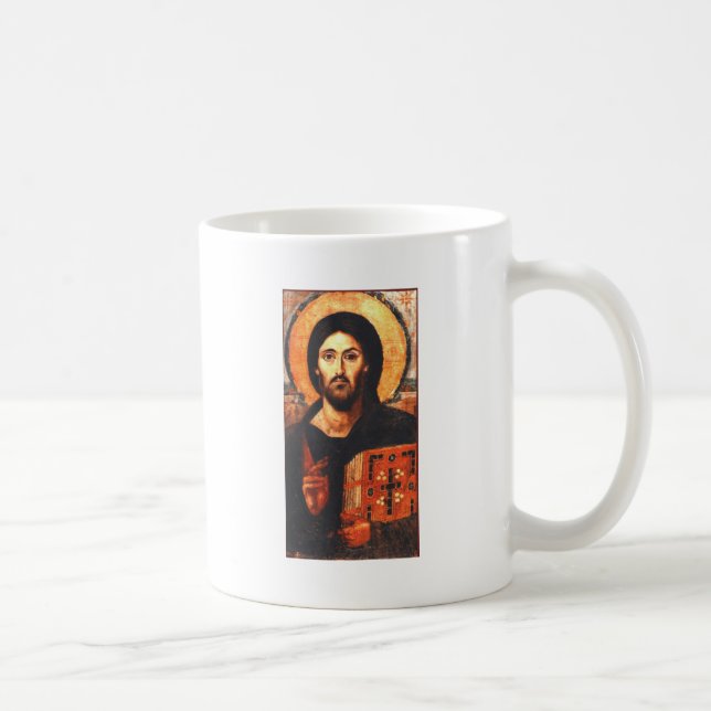 A 6th century icon of Jesus Coffee Mug (Right)