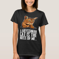 A abyssinian cat is the boss of me
