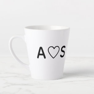 A and S Latte Mug
