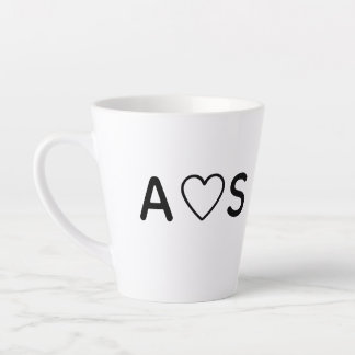 A and S Latte Mug
