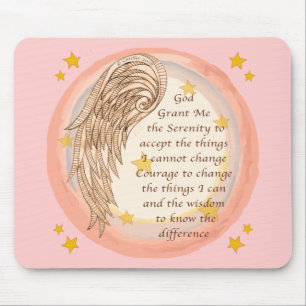 A Angel Serenity Prayer  Mouse Pad