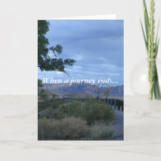 A Animal's Prayer - When a Journey Ends - Card