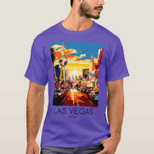 A Art Travel Print of Las Vegas Nevada US  1 T-Shirt