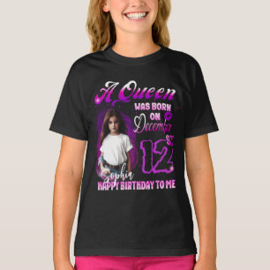A Aueen was born on December Birthday Girl T-Shirt