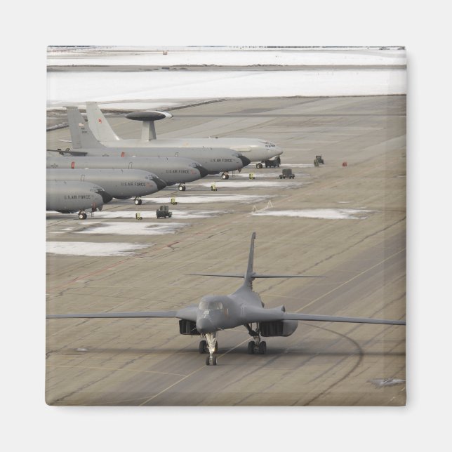 A B-1B Lancer arrives at Eielson Air Force Base Magnet (Front)
