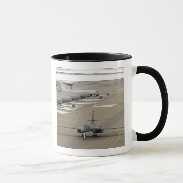 A B-1B Lancer arrives at Eielson Air Force Base Mug (Right)