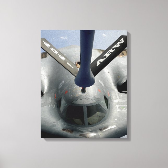A B-2 Spirit aircraft getting in position Canvas Print (Front)