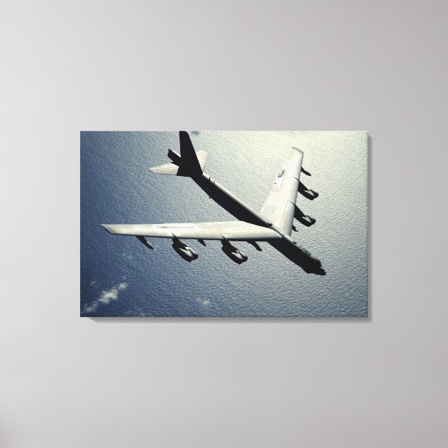 A B-52 Stratofortress in flight 2 Canvas Print (Front)