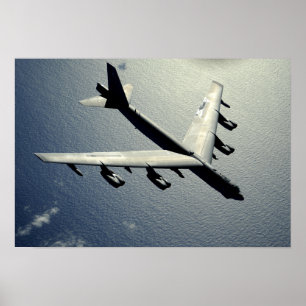 A B-52 Stratofortress in flight 2 Poster