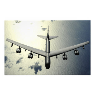A B-52 Stratofortress in flight Photo Print