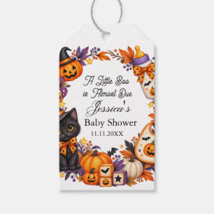 A Baby Boo is Almost Due Halloween Baby Shower Gift Tags
