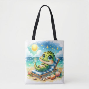 A Baby Croc’s Sunny Escape Tote Bag