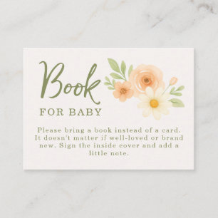 A Baby is Blooming Baby Shower Enclosure Card