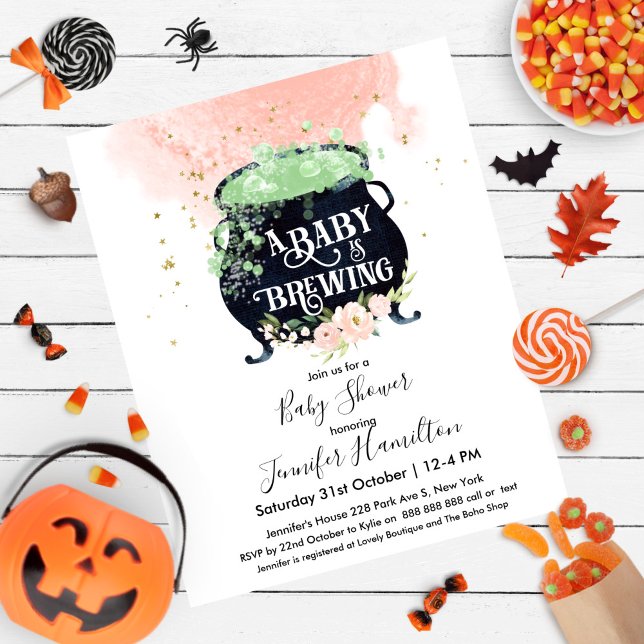 a baby is brewing Baby Shower Budget Invitation (Creator Uploaded)
